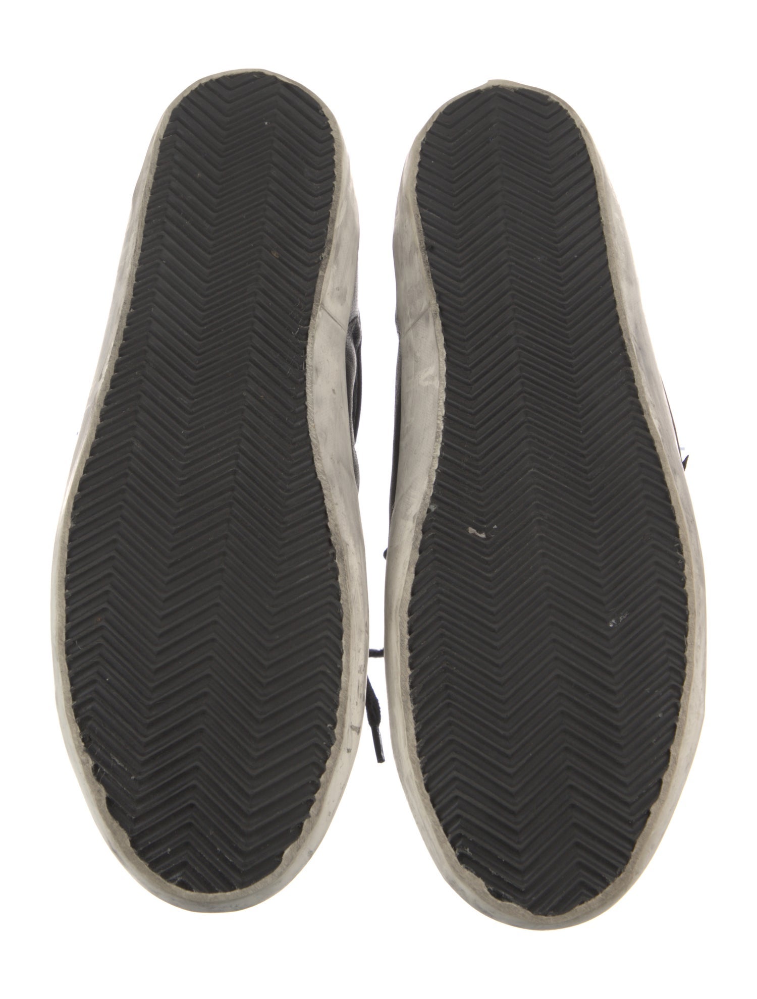 Golden Goose Leather Distressed Accents Sneakers